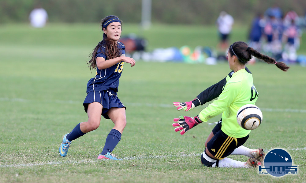 Punahou vs Sacred Hearts in girls soccer