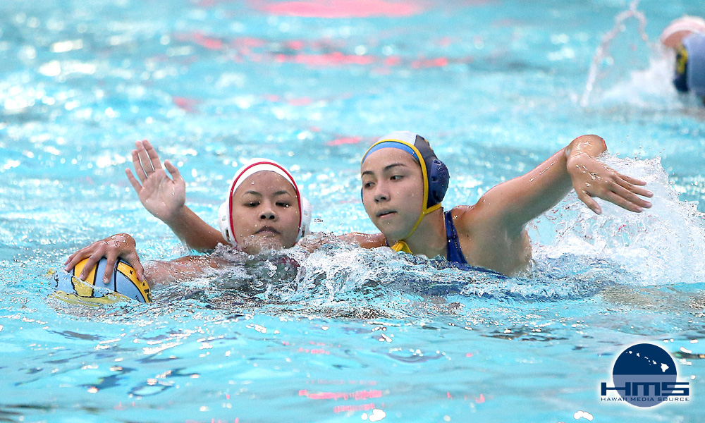 Punahou vs Iolani in girls water polo