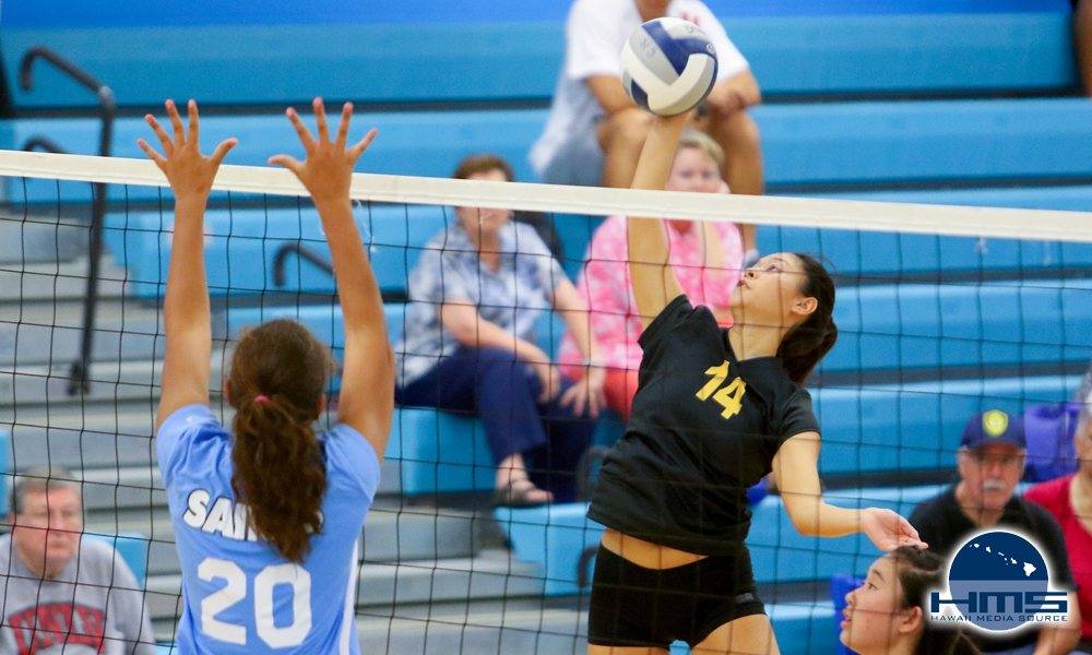 HBA defeats Saint Francis in girls varsity volleyball