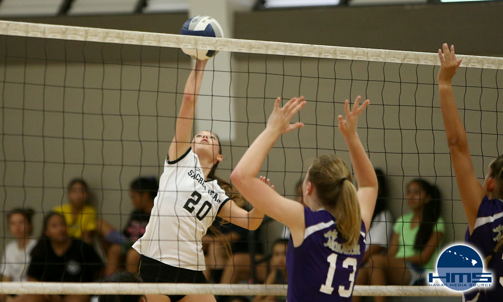 Sacred Hearts defeats Damien in girls JV volleyball