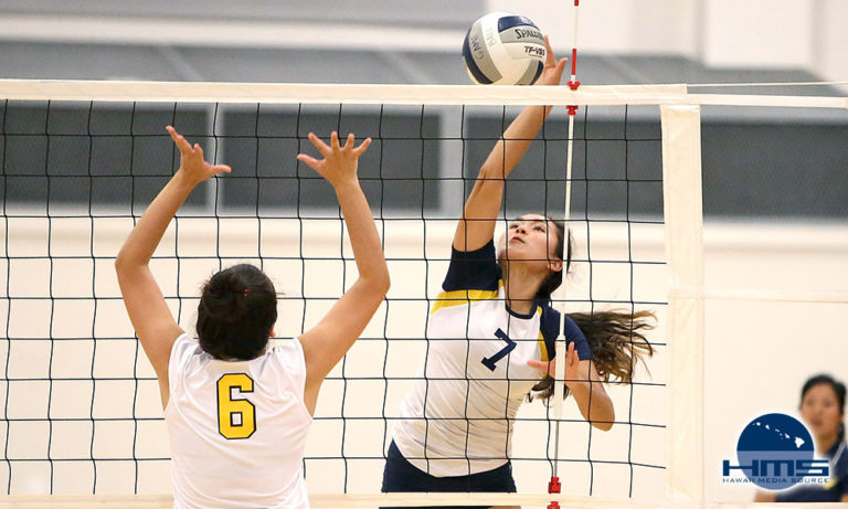 Punahou-Blue def. Sacred Hearts Academy in girls JV volleyball 2-0