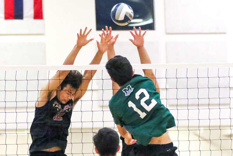 Boys Varsity 1 Volleyball: Maryknoll def. Mid-Pacific