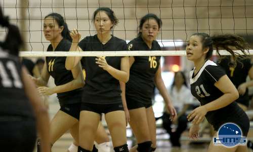 HBA defeats University High in girls volleyball